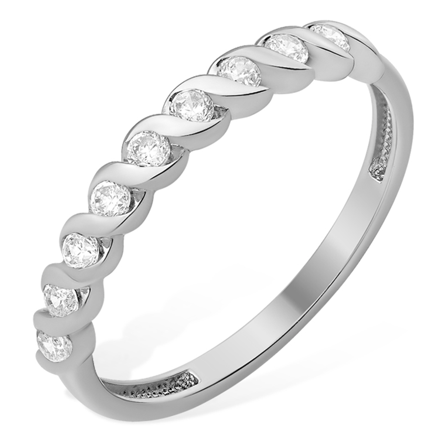 Кольцо, серебро, фианит, 1010015295-501